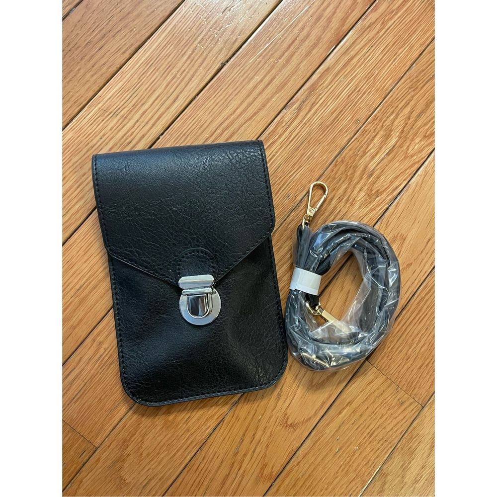 Touch Screen Purse Women’s Black Phone Wallet Cross Body Purse